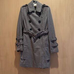 Guess Women's Charcoal Trench Coat